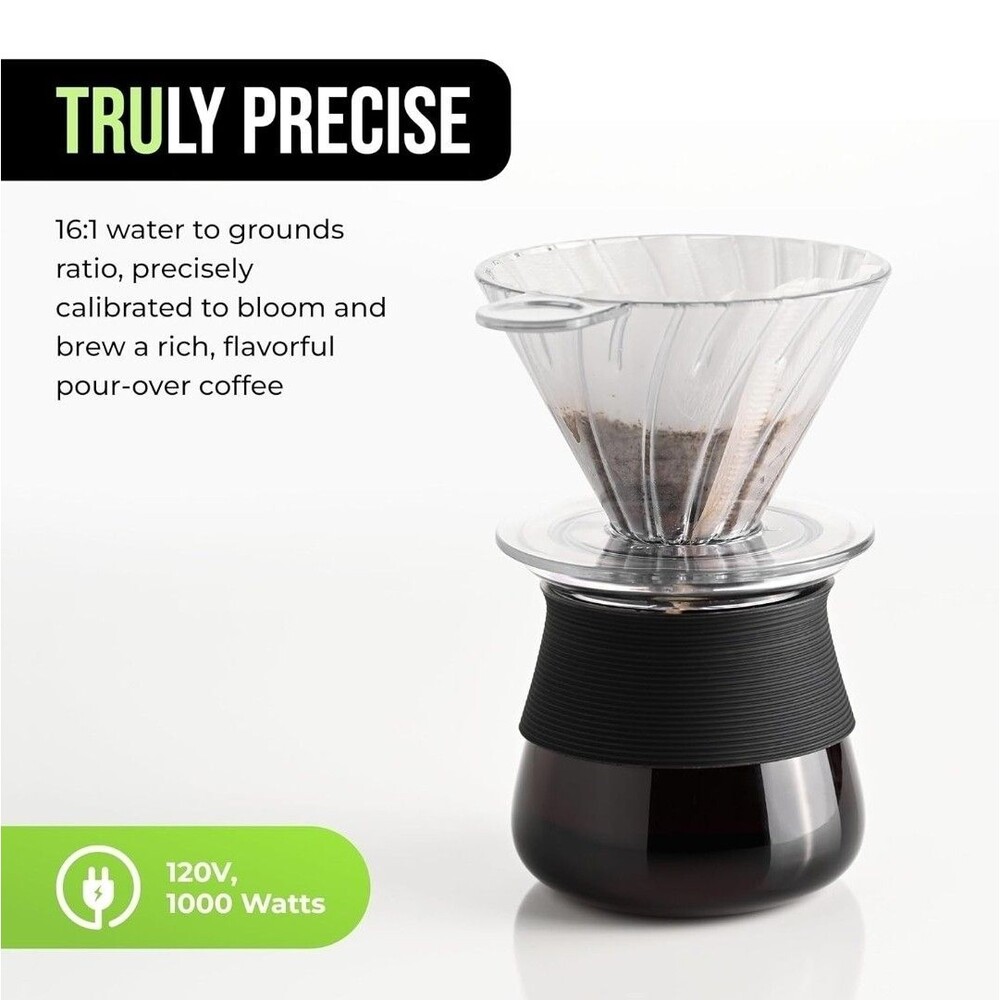 TRU Automatic Pour Over Coffee Maker with Digital Controls NEW in Box - Picture 4 of 6